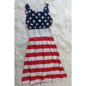 4th of July Red White Blue Dress, 2 years